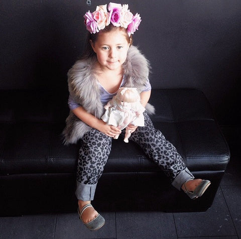 Children's top fur vest